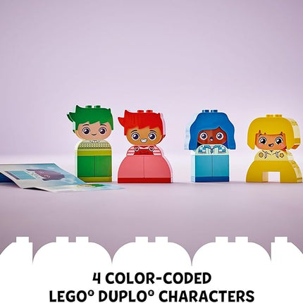 LEGO DUPLO My First Big Feelings & Emotions Interactive Toy, Colored Building Bricks and 4 Characters, Social and Emotional Play for Preschoolers, 1 Year Old and Up, 10415