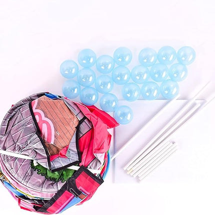 Barbie Dreamhouse™ Extra Large Pop Up Play Tent with Crawl Tunnel and Ball Pit, Over 7 feet Long, Playhouse Toy Folds Into Storage Bag, 20 Play Balls Included, Gift for Toddlers and Kids 3+