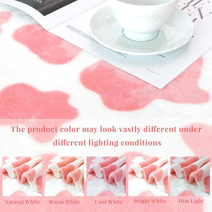 Warm Blanket Pink Soft Lightweight Blanket Soft Large Throw Blanket for King Bed