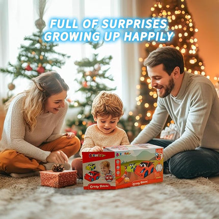 Remote Control Car for Toddlers for Boys Light-Up Educational Fun Toy Cars for Interactive Durable Toys for 2 3 4 5 6 Girls Kids