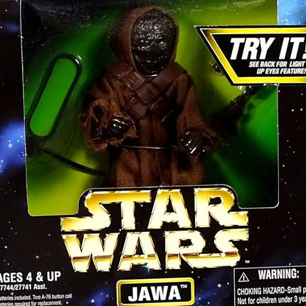 Star Wars Action Collection Fully Poseable Authentically Styled 6 Inch Tall Action Figure - JAWA with Light Up Eyes Feature and Accessories