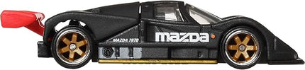 Hot Wheels Premium Car Culture Collectible Toy Car, 1:64 Scale Die-Cast Mazda 787B, Hammer Drop Vehicle with Real Riders Tires