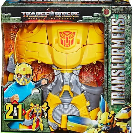 Transformers Toys Rise of The Beasts Movie Bumblebee 2-in-1 Converting Roleplay Mask Action Figure for Ages 6 and Up, 9-inch