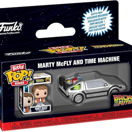 Funko Pop! Bitty Ride: Back to The Future - Marty McFly with Time Machine