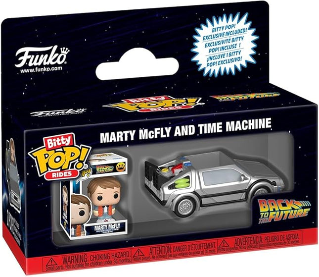 Funko Pop! Bitty Ride: Back to The Future - Marty McFly with Time Machine