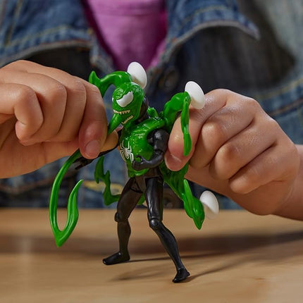 Spider-Man Marvel VenomVersus Epic World of Action Miles Morales Deluxe Figure with Accessories, 4-Inch Super Hero Toys for Kids Ages 4+