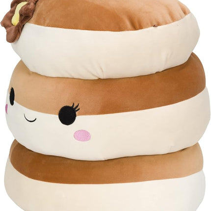 Squishmallows Original 12-Inch Rayen Pancake 3-Stack with Butter Flower - Medium-Sized Ultrasoft Official Jazwares Plush - Amazon Exclusive