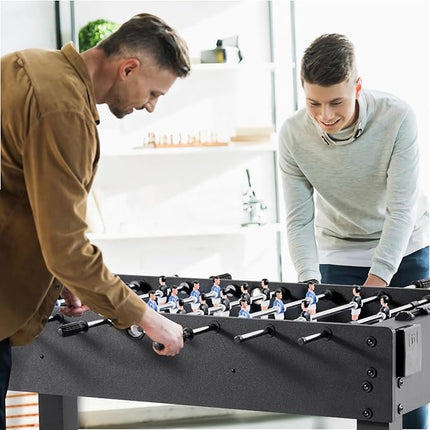 VEVOR Foosball Table 42/48/55 in Foosball Table Indoor Full Size Foosball Tables for Home, Family, and Game Room, Durable Soccer Set, Includes 2/4 Balls, Score Keeper, and 2 Cup Holders
