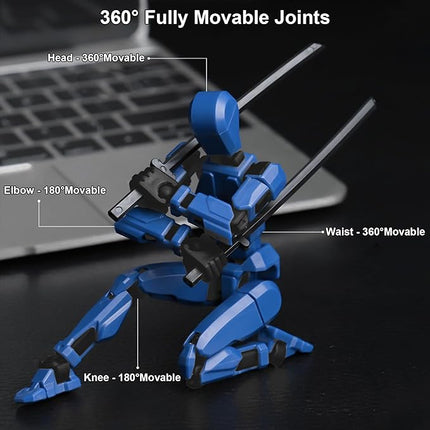 T13 Action Figure Set, 3D Printed Multi-Jointed, Titan 13 Action Figures, Multi-Articular Lucky Mobile Robot Nova T-13, Desktop Decorations for Game Lovers Toys
