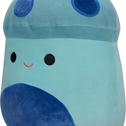 Squishmallows Original 16-Inch Ankur Teal Mushroom with Fuzzy Blue Spots and Belly - Official Jazwares Large Plush