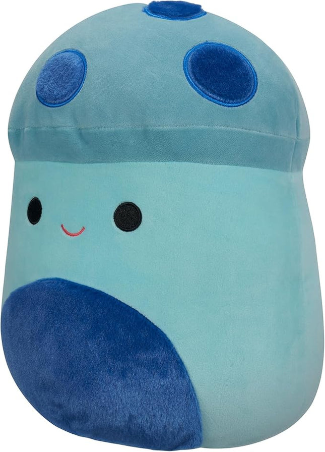 Squishmallows Original 16-Inch Ankur Teal Mushroom with Fuzzy Blue Spots and Belly - Official Jazwares Large Plush