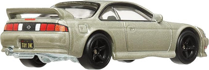 Hot Wheels Premium Car Culture Collectible Toy Car, 1:64 Scale Die-Cast Nissan Silvia S14, Slide Street Vehicle with Real Riders Tires