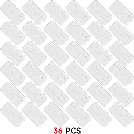 SIXPOINTS 36 Pieces 6 inch Action Figure Clear Display Stand Base,Model Support Stand Compatible with 1/12 Scale Star Wars Black Series Figure Toy (36Pcs Multi-PEG CLEAR)