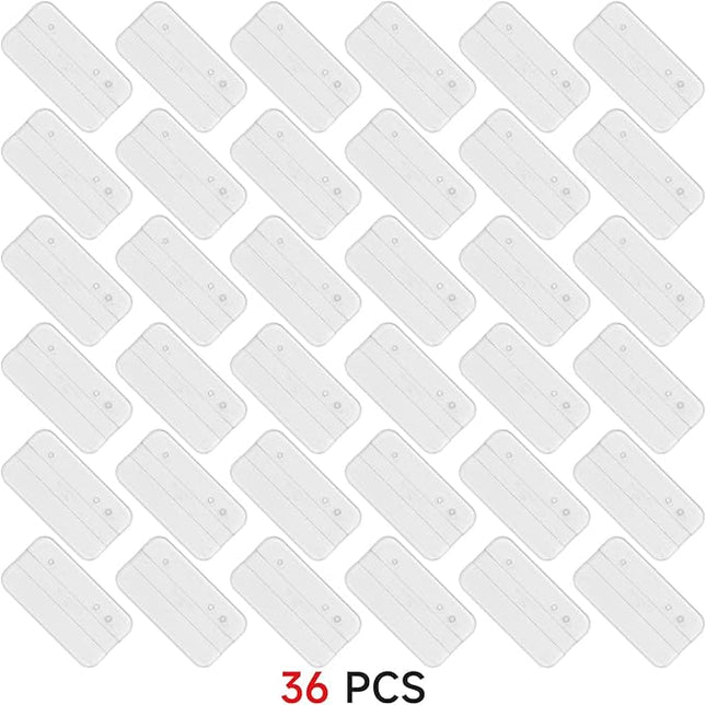 SIXPOINTS 36 Pieces 6 inch Action Figure Clear Display Stand Base,Model Support Stand Compatible with 1/12 Scale Star Wars Black Series Figure Toy (36Pcs Multi-PEG CLEAR)