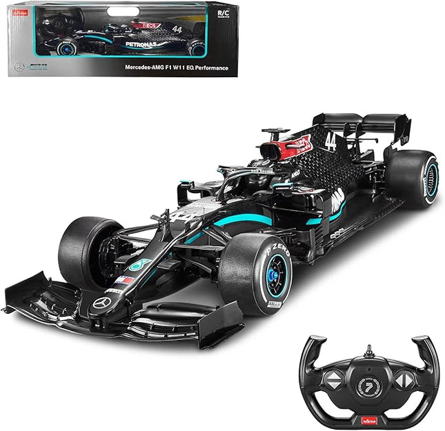 Voltz Toys Authentic Licensed 1:12 Mercedes-Benz F1 W11 Remote Control Vehicle - RC for Kids and Adults - 2.4GHz RC for Gift (1:12 Mercedes-Benz F1 W11)