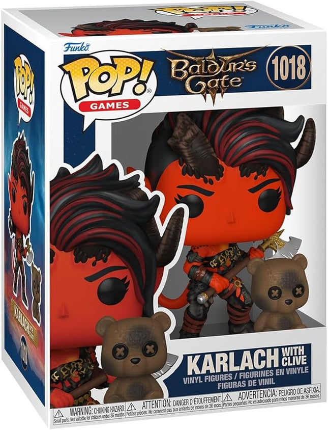 Funko Pop&Buddy: Baldur's Gate - Karlach with Clive - Baldur's Gate 3 - Collectable Vinyl Figure - Gift Idea - Official Merchandise - Toys for Kids & Adults - Video Games Fans