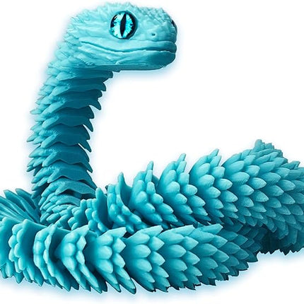 24in 3D Printed Snake Toys, Flexible 3D Printed Animal, Fidget ADHD Snake Toys, Perfect Desk Pet for Animal Collectors