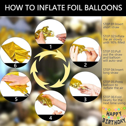 Smlpuame 40 inch Number Balloon 0-9 Gold Large Number 23 Balloons for Birthday Party Celebration Decorations Supplies