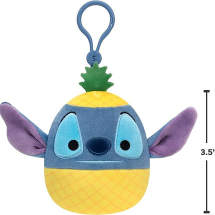 Squishmallows Original 3.5in Disney Stitch and Pineapple Stitch Clip 2-Pack – Official Jazwares Plush