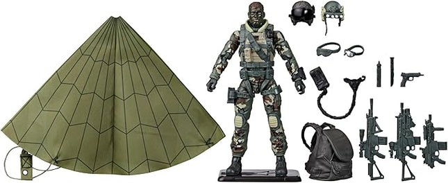 G.I. Joe Classified Series 60th Anniversary Action Pilot - Halo (High Altitude Low Opening) Jumper, 6 Inch Action Figure with Parachute & 18 Accessories