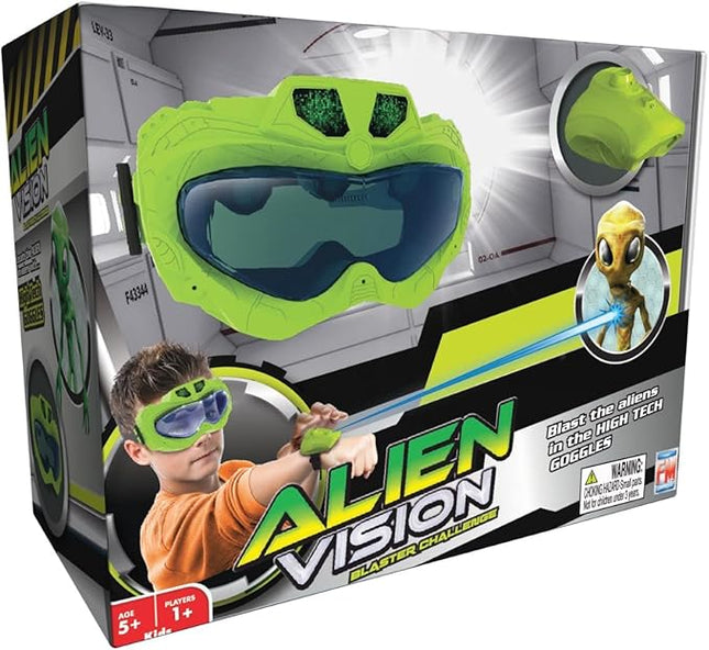 Fotorama Alien Vision Shooting Game, Goggles and Wrist Blaster Toy, Indoor and Outdoor Play, Hand Eye Coordination, Gifts for Kids Ages 5 & Up
