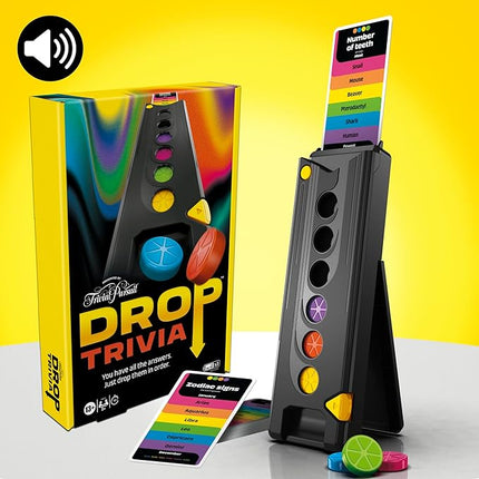 Hasbro Gaming Drop Trivia Game | Electronic Party Game with Voice and Sounds | Ages 13+ | 2 or More Players | 15 Mins. | from Trivial Pursuit | Party Board Games
