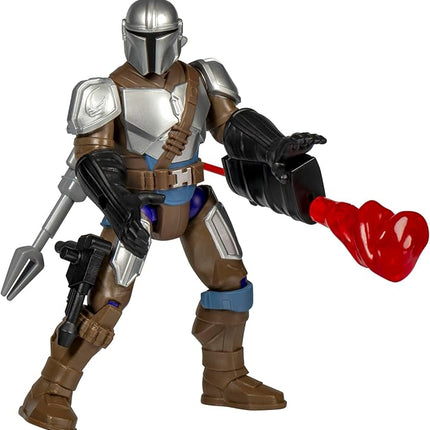 Star Wars MixMashers Deluxe Mandalorian Figure with Grogu to Mix and Combine with Accessories