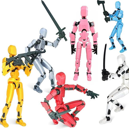 T13 Action Figure Titan 13 3D Printed Action Figure Lucky 13 Dummy 13 with Nipper