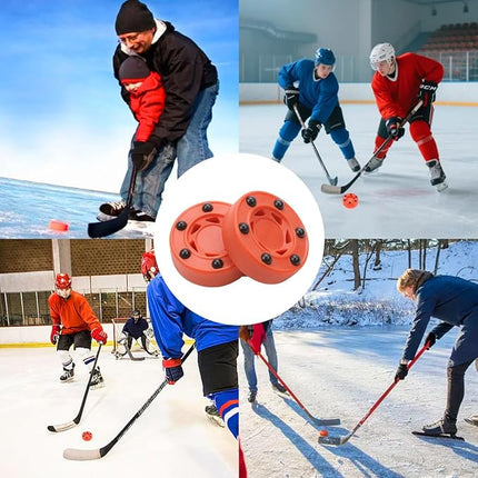 ZLY 2PCS Inline Roller Hockey Puck,Ice Hockey Pucks,Roller Hockeys Game Puck for Indoor and Smooth Outdoor Courts