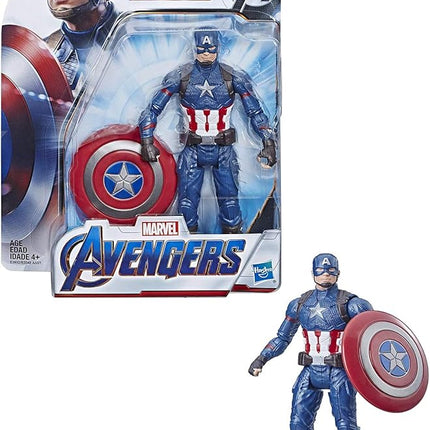 Avengers Marvel Captain America 6"-Scale Marvel Super Hero Action Figure Toy