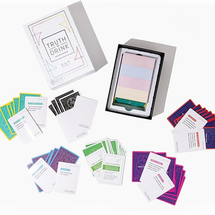 Truth or Drink Party Game by Cut I As Seen on TikTok, YouTube, and Snapchat | 410 Hilarious Questions | Ages 21+ | 2+ Players I Fun Games for Adults