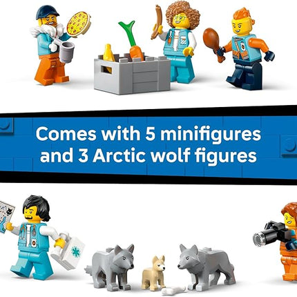 LEGO City Arctic Explorer Science Lab Truck Building Toy - STEM Pretend Play Set for Boys & Girls, Ages 8+ - Buildable Toy Truck for Kids W/5 Minifigures - Gift Idea for Birthdays - 60471