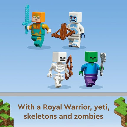 LEGO Minecraft The Ice Castle 21186 Building Toy Set for Kids, Girls,and Boys Ages 8+(499 Pieces)