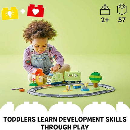 LEGO DUPLO Town Interactive Adventure Train Set - Building Toy for Toddlers, Boys and Girls, Ages 2+ - Learning Train Toy Playset with Lights and Sounds - Gift for Birthdays and Holidays - 10427