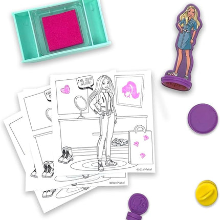 Barbie Boutique Stamp Set - Creative Stamps for Kids to Explore Imagination and Design, Kid-Friendly Stamp Kit for Arts and Crafts Fun, Featuring Fashionable Designs and More.