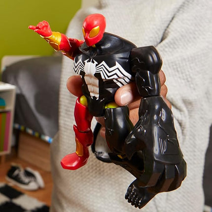 Spider-Man MixMashers Marvel Iron Spider Custom Mix-and-Match Deluxe Action Figure & Accessories, 5-Inch-Scale (12 cm) Super Hero Toys, Ages 4+