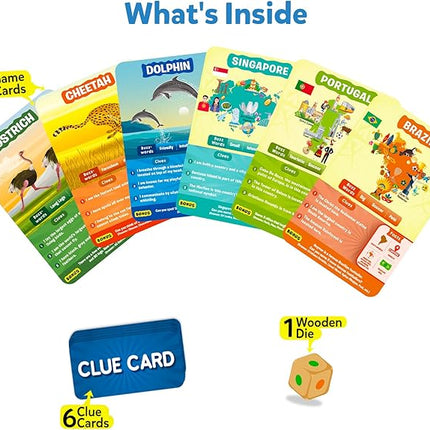Skillmatics Guess in 10 Animals & Countries Combo, Perfect for Boys, Girls, Kids & Families Who Love Card Games, Educational Toys, Travel Games, Trivia, Gifts for Ages 6, 7, 8, 9, 10 & Up