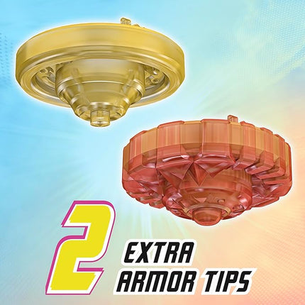 Beyblade Burst QuadStrike Light Ignite Battle Set Stadium, 2 Spinning Tops, and 2 Launchers, Toys for 8 Year Old Boys & Girls & Up (Amazon Exclusive)