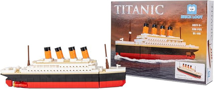 Brick Loot Titanic Micro Building Blocks Set – 390-Piece DIY Ship Model Kit, Mini Bricks for Adults & Kids, 3D Puzzle STEM Toy, Collectible Display, Gift for Ship Lovers & Puzzle Fans (Large)