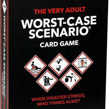 Moose games The Very Adult Worst-CASE Scenario Card Game - All New Party Game | 0% Trivia, 100% Humorous Fun, Black