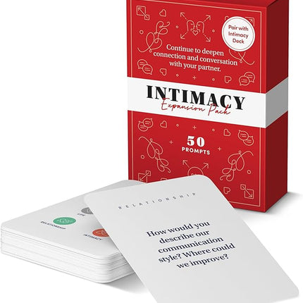 BestSelf Intimacy Deck Expansion Pack, 50 Conversation Starters for Couples, Meaningful Chats. Relationship Building Game