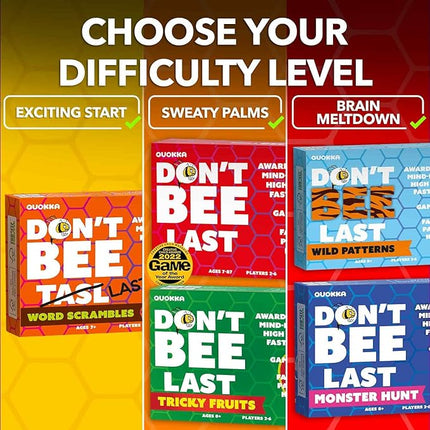 QUOKKA Family Games for Adults and Kids - Guess-in-Seconds Fun Slap Card Game for 2-6 Players - Hilarious Board Game for Family Night Ages 8+, Monster Challenges Halloween Party Edition