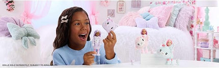 Barbie Cutie Reveal Care Bears Chelsea Small Doll & Accessories, Series 2 with Plush Costume & 6 Surprises Including Color Change (Styles May Vary)