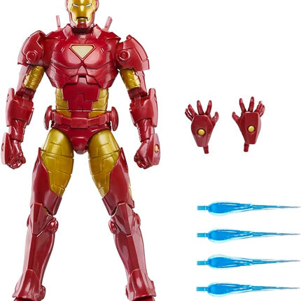 Marvel Legends Series Iron Man (Model 20), Iron Man Comics Collectible 6-Inch Action Figure, Retro-Inspired Blister Card