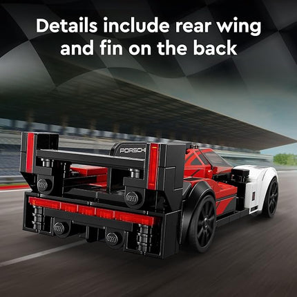 LEGO Speed Champions Porsche 963 76916, Model Car Building Kit, Racing Vehicle Toy for Kids, 2023 Collectible Set with Driver Minifigure