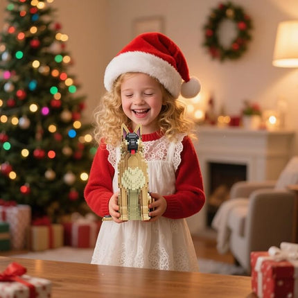 Animal Dog Adorable Pet German Shepherd Building Block Set - Secret Small Storage Box Inside! Ideal Toy for Dog Lovers, Kids & Adults