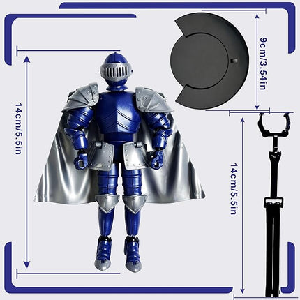 Medieval Knight T13 Action Figure Movable Dummy Robot Warrior Multi-Jointed Titan 13 Collectible Figure for Kids and Collectors