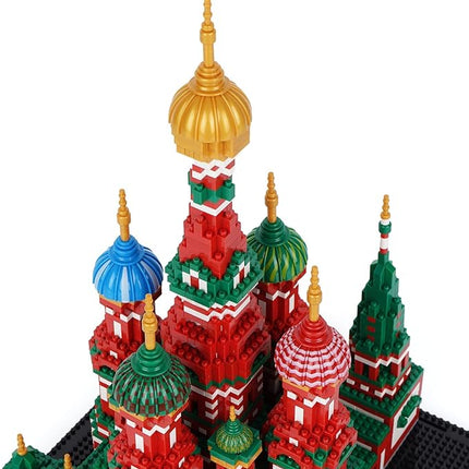 Building Block Set, Saint Basil's Cathedral Architecture Model Micro Mini Blocks, Educational Mini Blocks, 4300 PCS