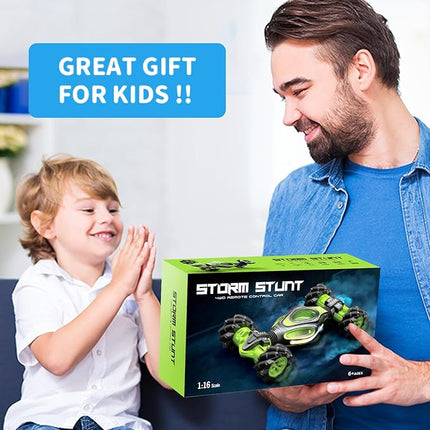 1:12 Hand Gesture Sensing Rc Stunt Car Large Drifting Rc Car with Watch Hand Controlled Twist Cars Offroad 360° Rotation with Lights Music, Birthday Xmas Gifts for Boys Adults Kids