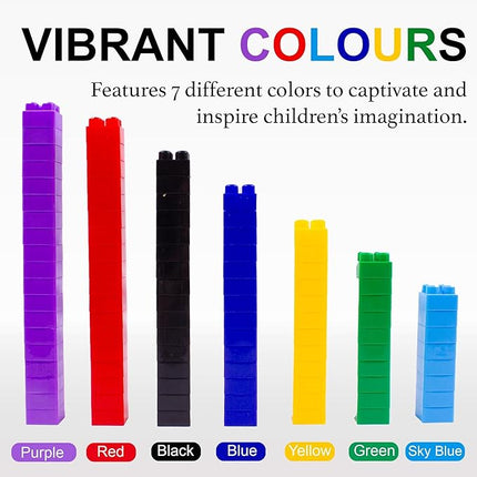 Dimple Large Building Blocks for Toddlers/Kids (600 Piece) Stackable, Multi-Colored, Interlocking Toys Safe, Non-Toxic Plastic Bright Colors, Waterproof Boys, Girls Age 3 for Kids